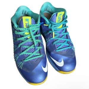 Nike Air Max LeBron 10 Low Sprite 2013 Sneakers Shoes Blue Green Size 11